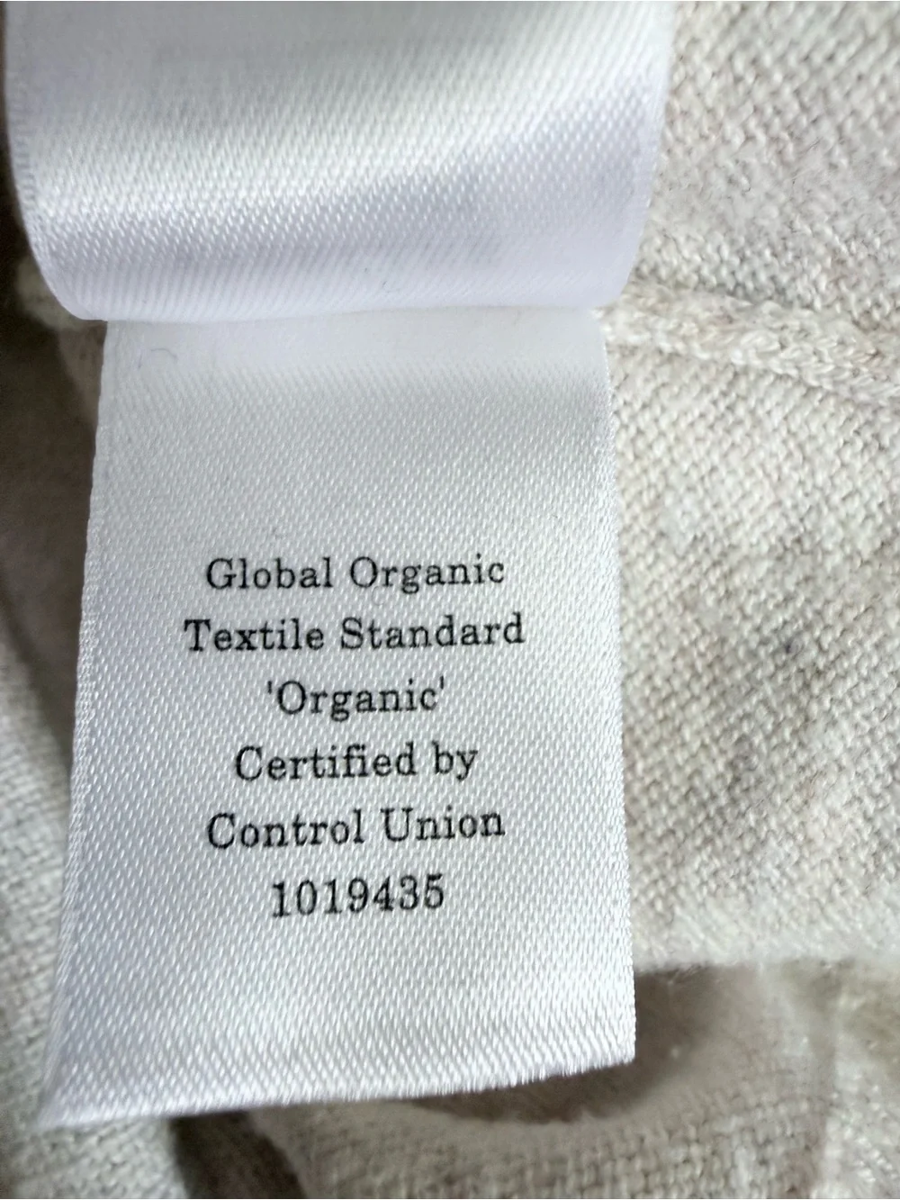 Everlane Organic Cotton Crewneck Sweater Off White Heathered Lightweight Women S